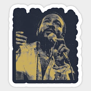 Marvin Gaye Classic Grey Sticker